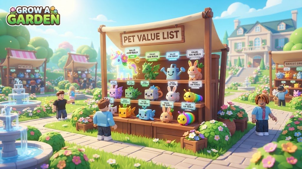 Grow a Garden Pet Value List 2026: All Pet Values Ranked