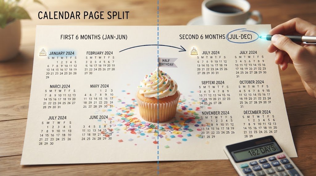 Half Birthday Calculator 2026: Calculate Your Half-Birthday Date Instantly